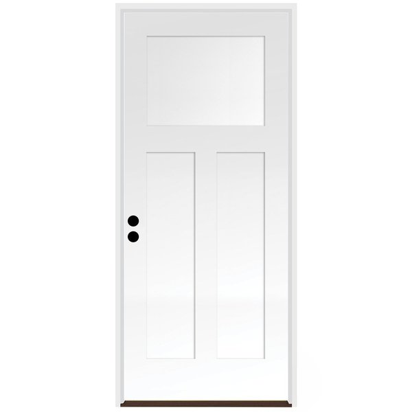Trimlite Exterior Single Door, Right Hand/Inswing, 1.75 Thick, Fiberglass 3080RHISPSF3PSHK69161DB